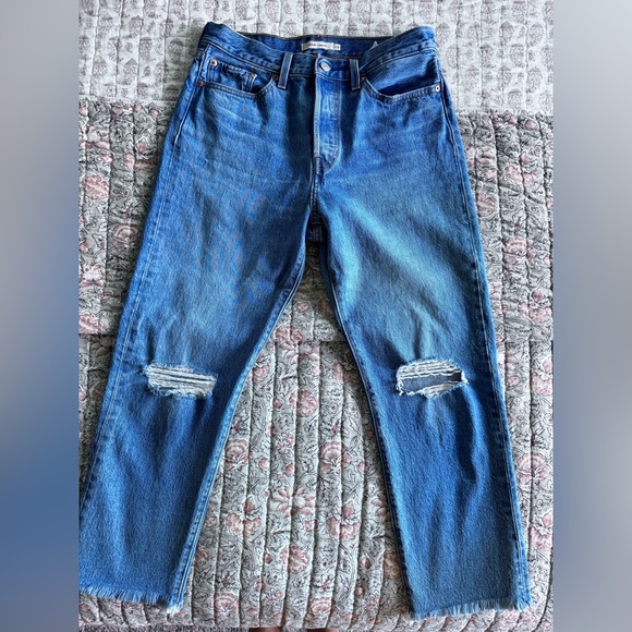 Levi’s Wedgie straight cropped jeans - Picture 5 of 7